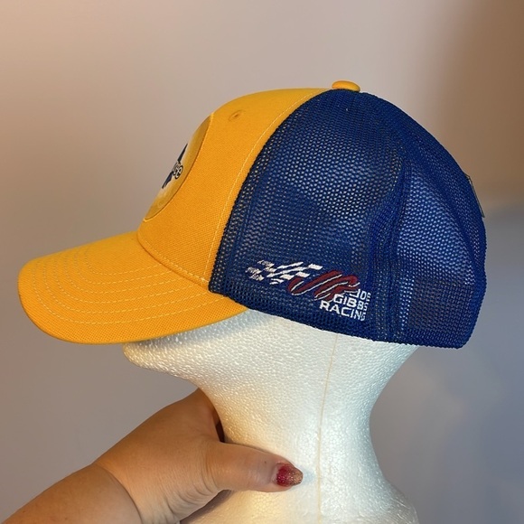 NASCAR Joe Gibbs Racing Pedigree Toyota Crew Sample Checked Flag Sports Hat Cap - Picture 2 of 12